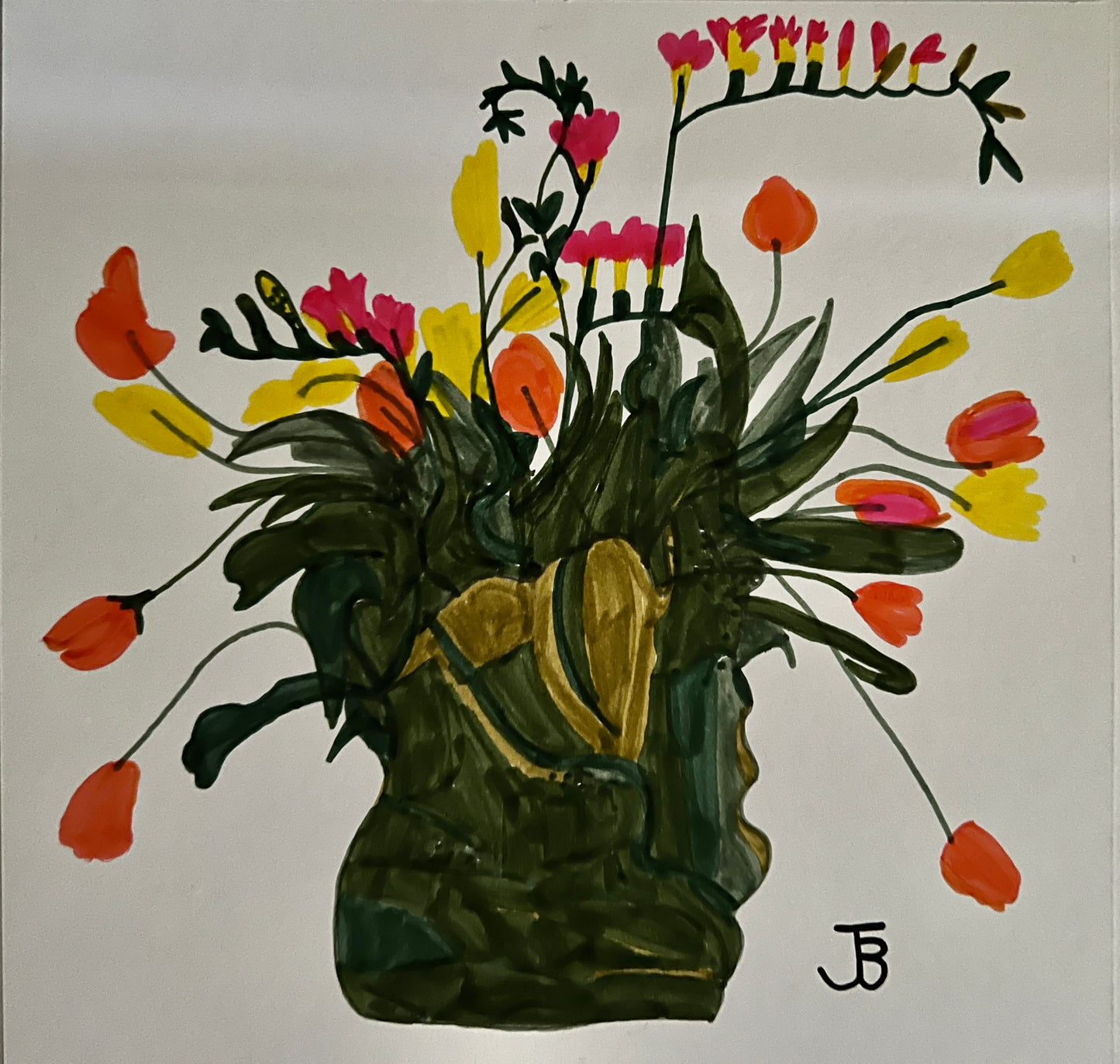 Tulips in Greenery